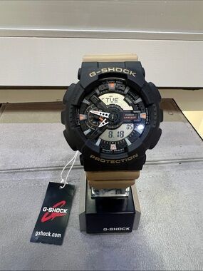 G-Shock Men’s Black and Tan Analog-Digital Shock-Resist Watch